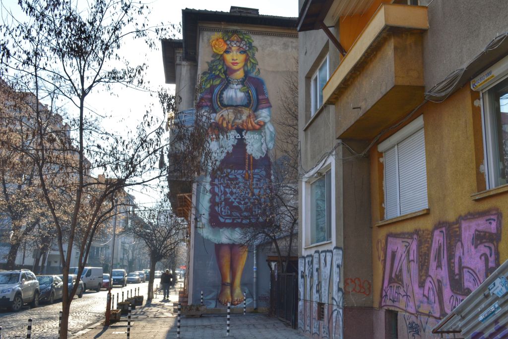 Muurschildering Sofia