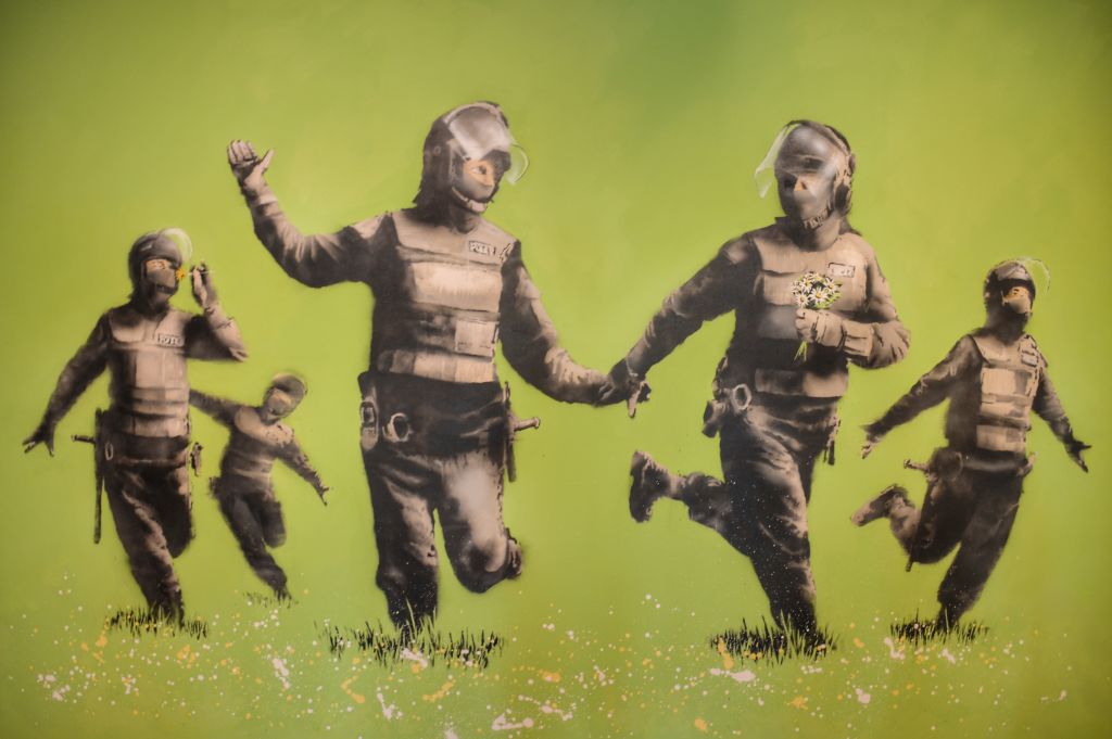Battle of the Beanfield - Banksy