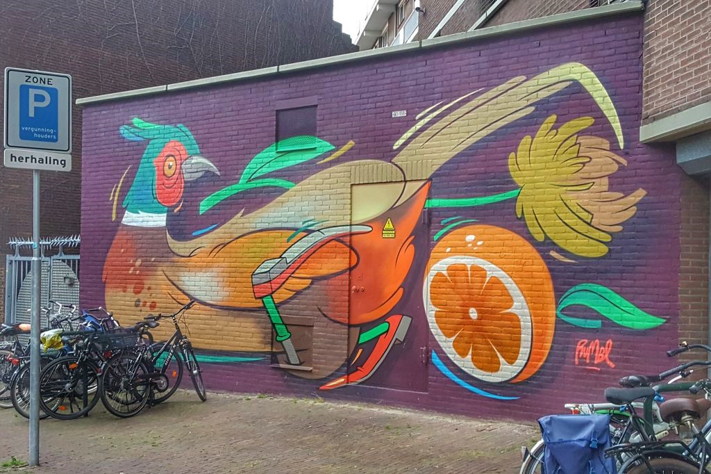 Muurschildering Dordrecht