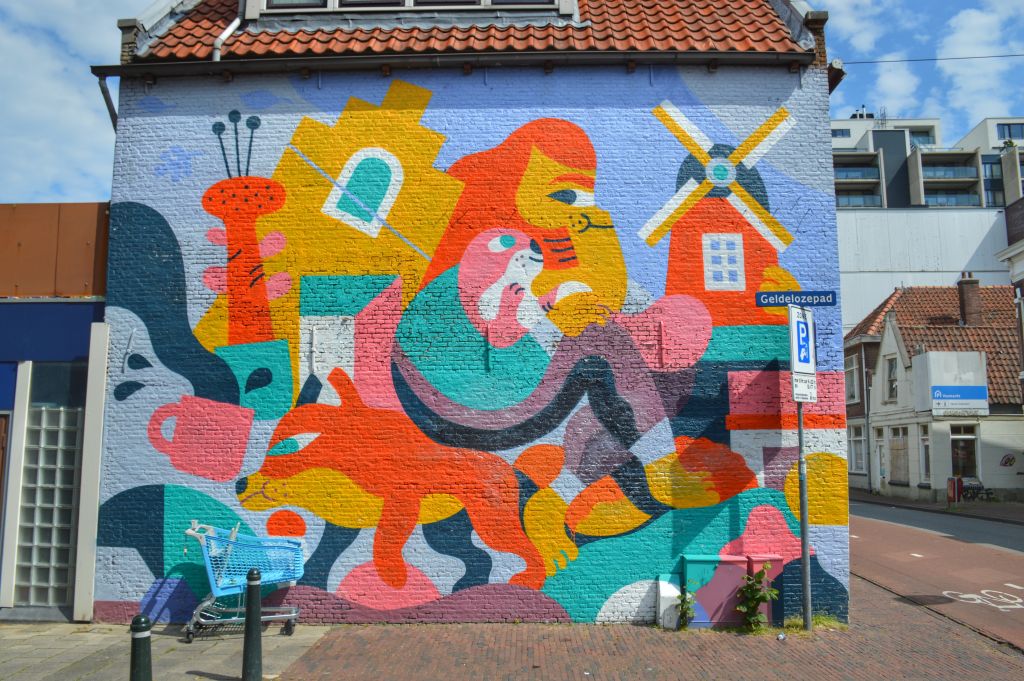 Muurschildering Hedof - Dordrecht