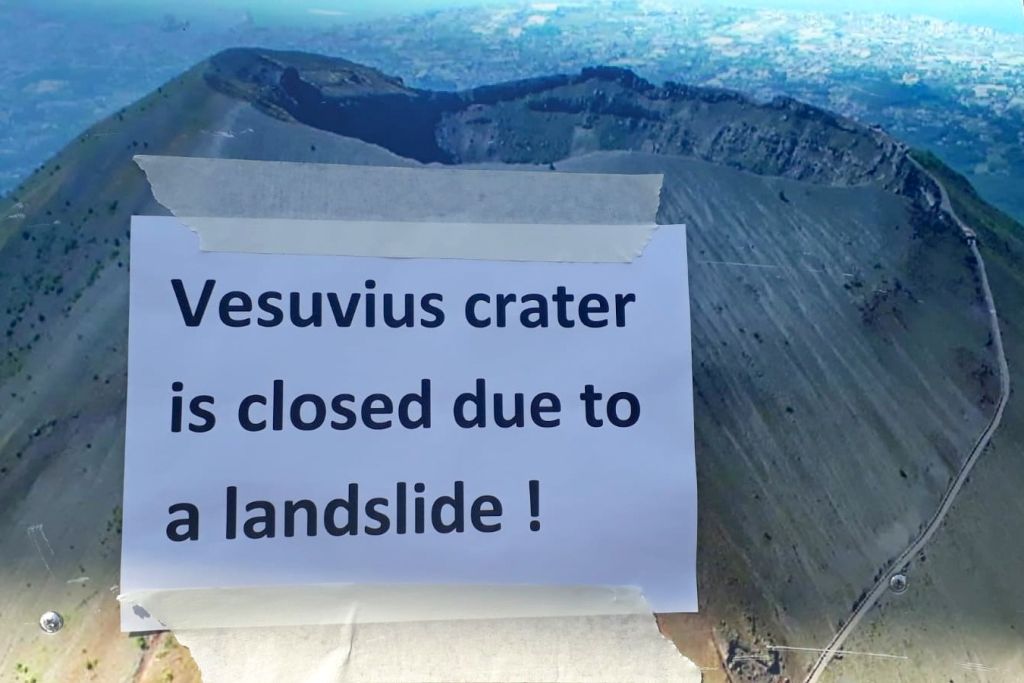 Vesusvius dicht vanwege aardverschuiving