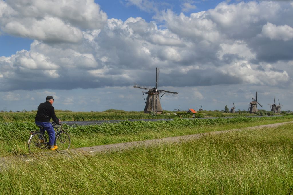 oer-Hollands landschap Kinderdijk