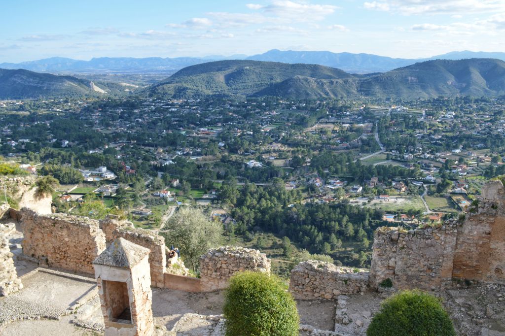 Uitzicht vanaf kasteel Xativa