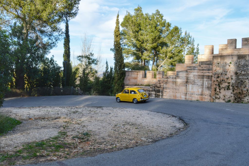 De weg naar het kasteel van Xativa