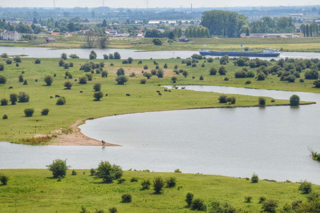 Uitzicht op de Blauwe Kamer