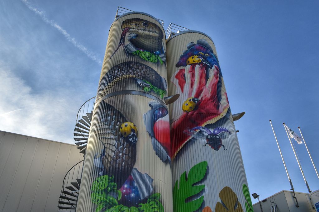 Silo's Ede Riedel fabriek